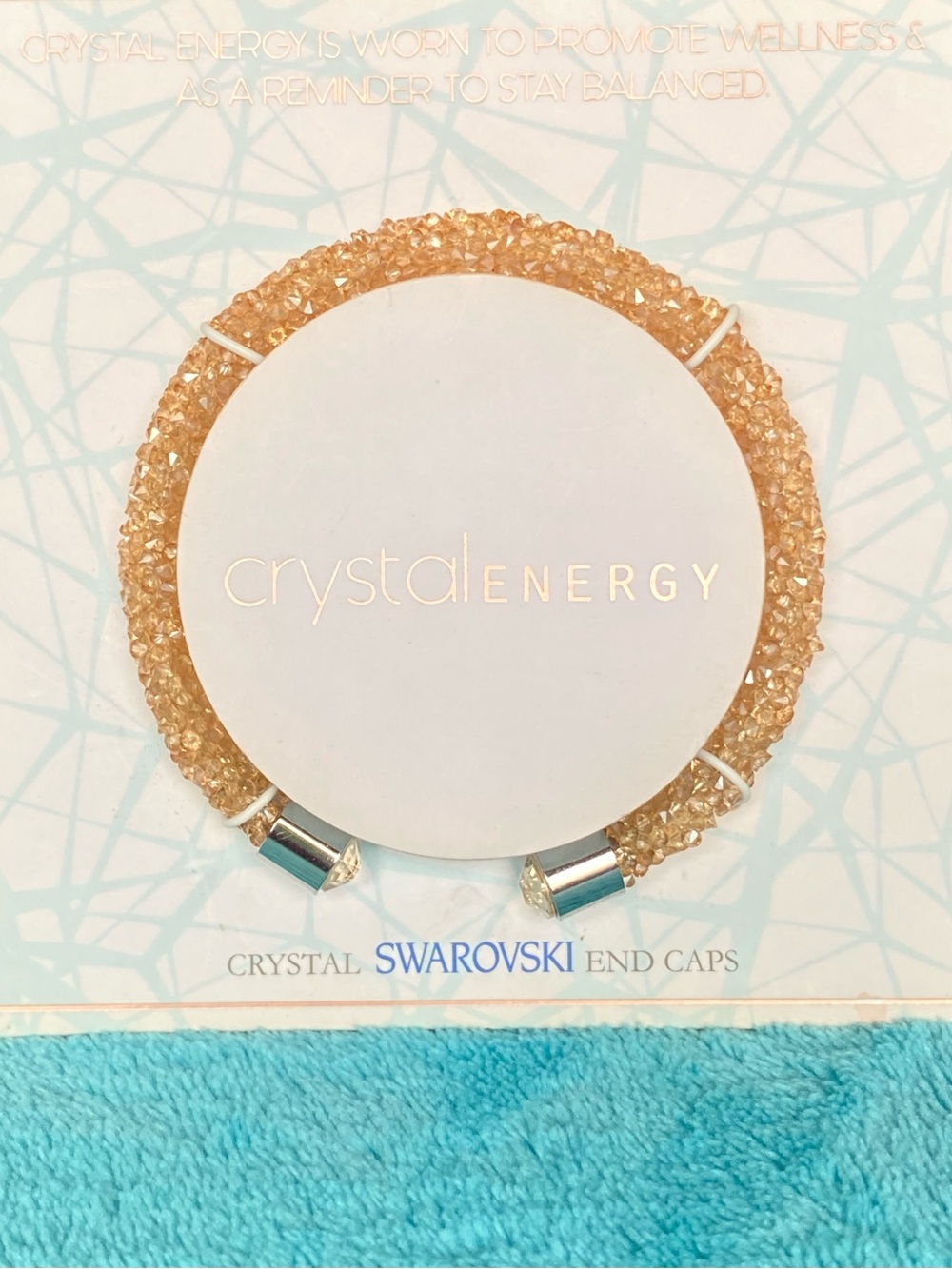 Swarovski Crystal Energy Bracelet - Champagne Color 🍾